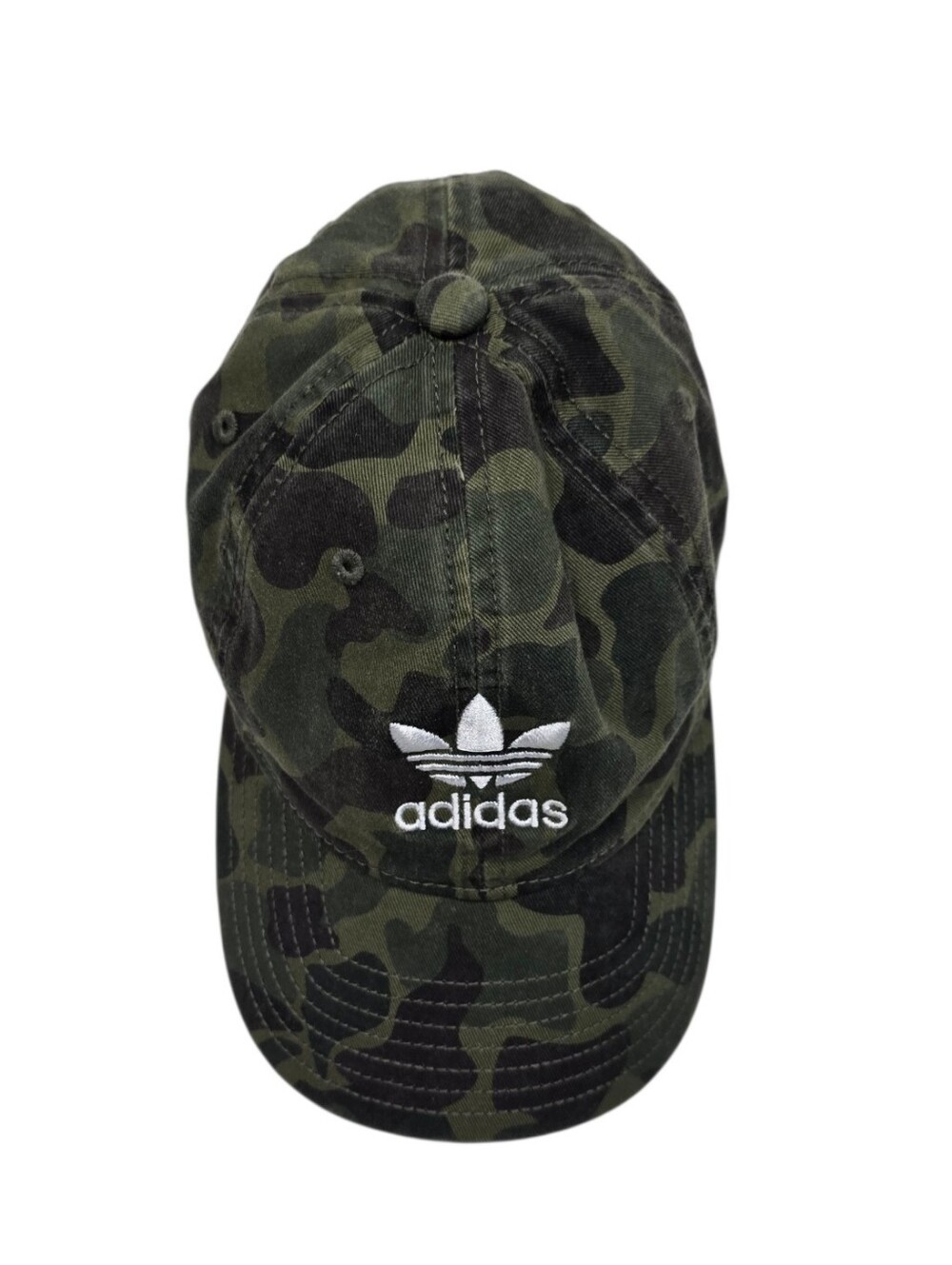Adidas Originals Camouflage Baseball Cap White Logo